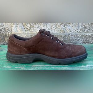 Rockport Oxford Nubuck Suede Leather Brown Women's Lace Up Shoes Size US 7.5 M
